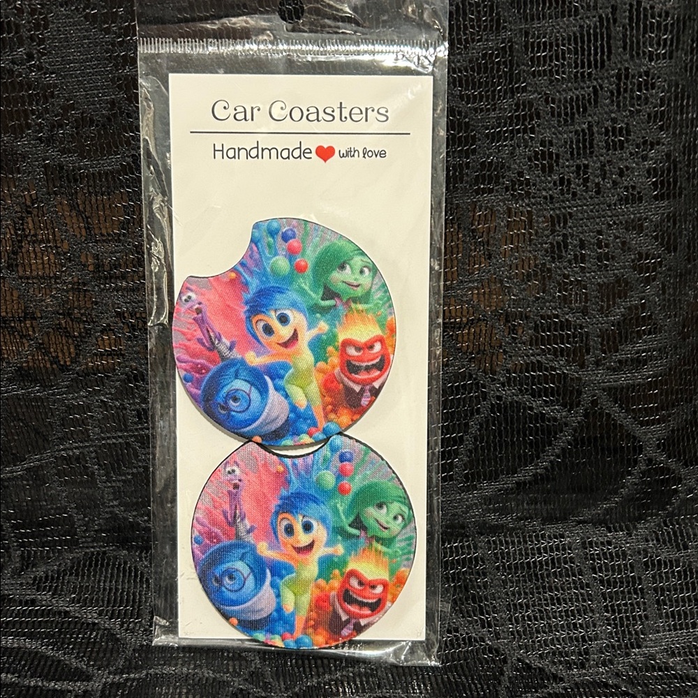 Colorful Car Coasters Set - Picture 2 of 6